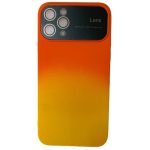 کاور سیلیکونی دو رنگ (نارنجی و پرتقالی) مناسب برای گوشی آیفون IP 11 PRO