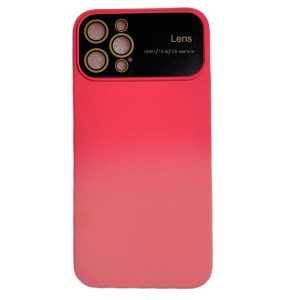 کاور سیلیکونی دو رنگ صورتی تیره و روشن مناسب برای گوشی آیفون IP 12 PRO