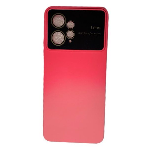 کاور سیلیکونی دو رنگ صورتی تیره و روشن مناسب برای گوشی شیائومی REDMI NOTE 12 4G