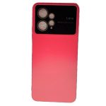 کاور سیلیکونی دو رنگ صورتی تیره و روشن مناسب برای گوشی شیائومی REDMI NOTE 12 4G