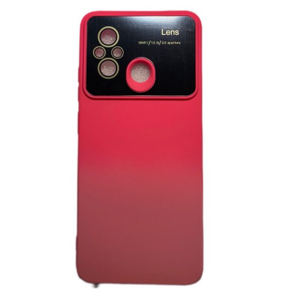 کاور سیلیکونی دو رنگ صورتی تیره و روشن مناسب برای گوشی شیائومی REDMI 12C