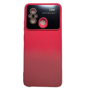 کاور سیلیکونی دو رنگ صورتی تیره و روشن مناسب برای گوشی شیائومی REDMI 12C