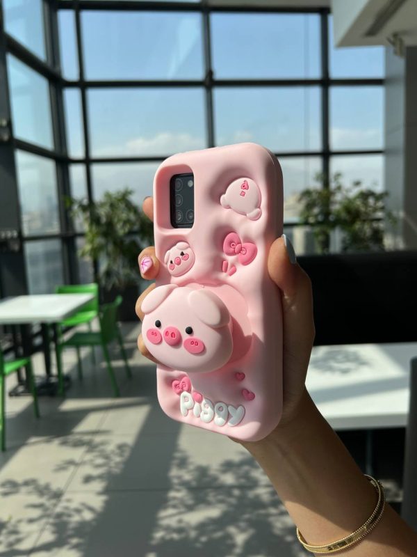 کاور سیلیکونی مدل خوک عروسکی PIGGY پاپ سوکتی مناسب برای گوشی