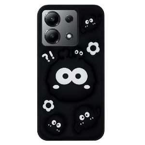 کاور سیلکونی مدل هپل پاپ سوکتی مشکی رنگ مناسب برای گوشی شیائومی Note 13 - 4G