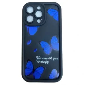 قاب گوشی آیفون 13Pro/14Pro/15Pro مدل پروانه آبی