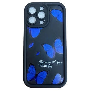 قاب گوشی آیفون 13Pro/14Pro/15Pro مدل پروانه آبی