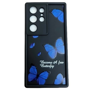 قاب گوشی سامسونگ S24 Ultra مدل پروانه آبی